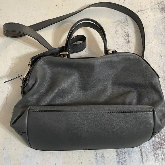 Kate Spade Gray Leather Satchel Purse - Picture 3 of 7